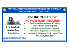$1000 Bonus Paypal Bonus From The Online Cash Shop!